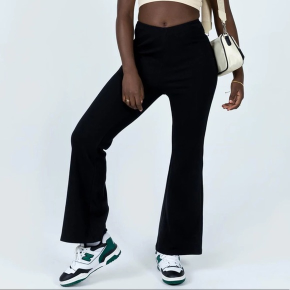 Princess Polly Pants - Princess Polly ribbed flare pant